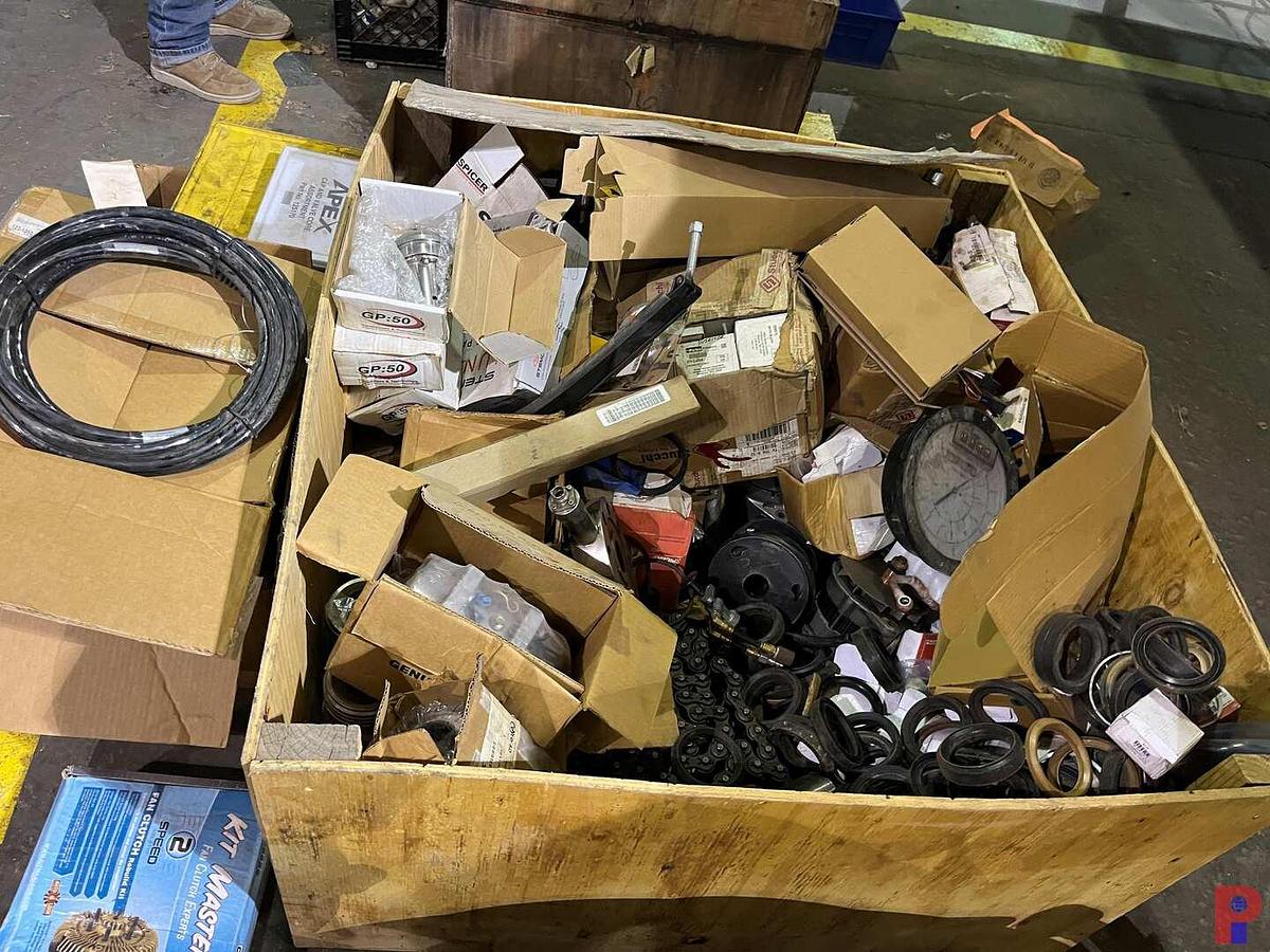 Used (2) CRATES W/ TRUCK PARTS, COIL TUBING RELATED PARTS & SUPPLIES
