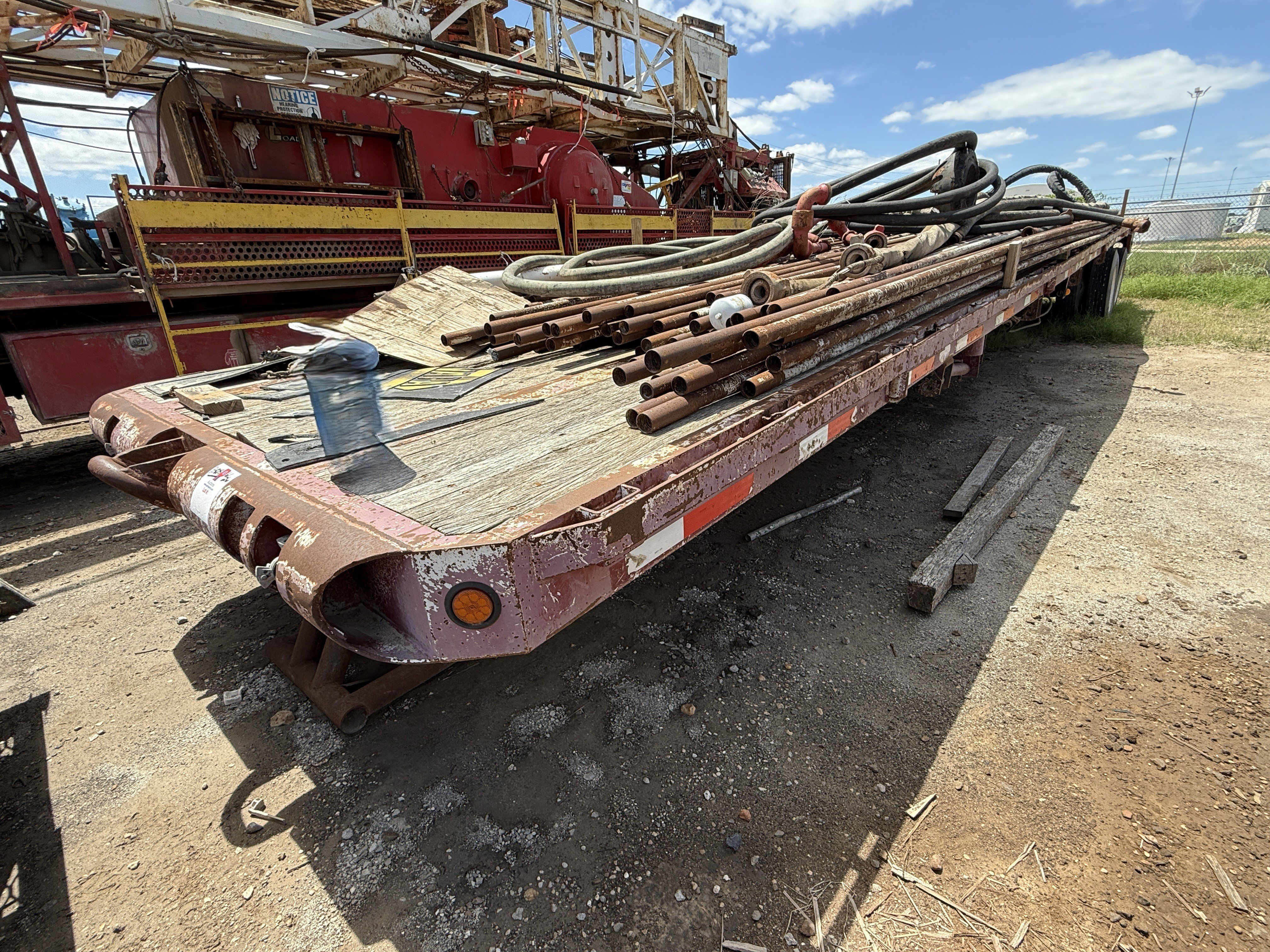 Used 2011 VIKING 42’ X 102” T/A  OILFIELD FLOAT FLATBED TRAILER