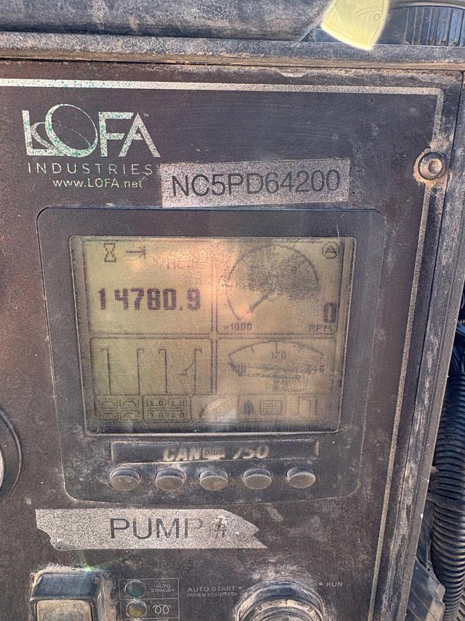 Used Pioneer prime series 6X4X17 cent pump mtd on t/a bumper pull trailer