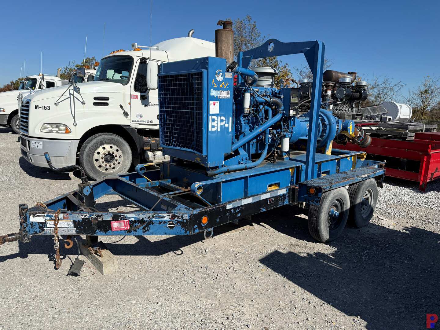Used GODWIN HL225M 10X8 CENTRIFUGAL PUMP P/B CATERPILLAR C9 300 HP TOWABLE PUMP