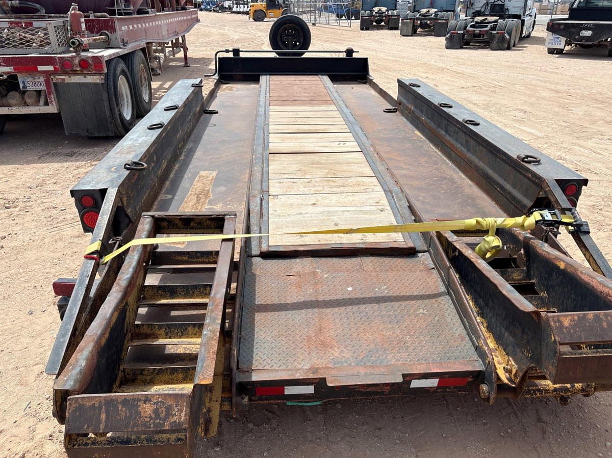 Used 2008 BELSHE 21’ X 90” 3-AXLE BUMPER PULL EQUIPMENT TRAILER