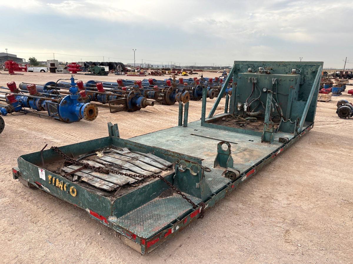 Used 22’ x 102” ROLL-OFF CASING HPU FLATBED SKID
