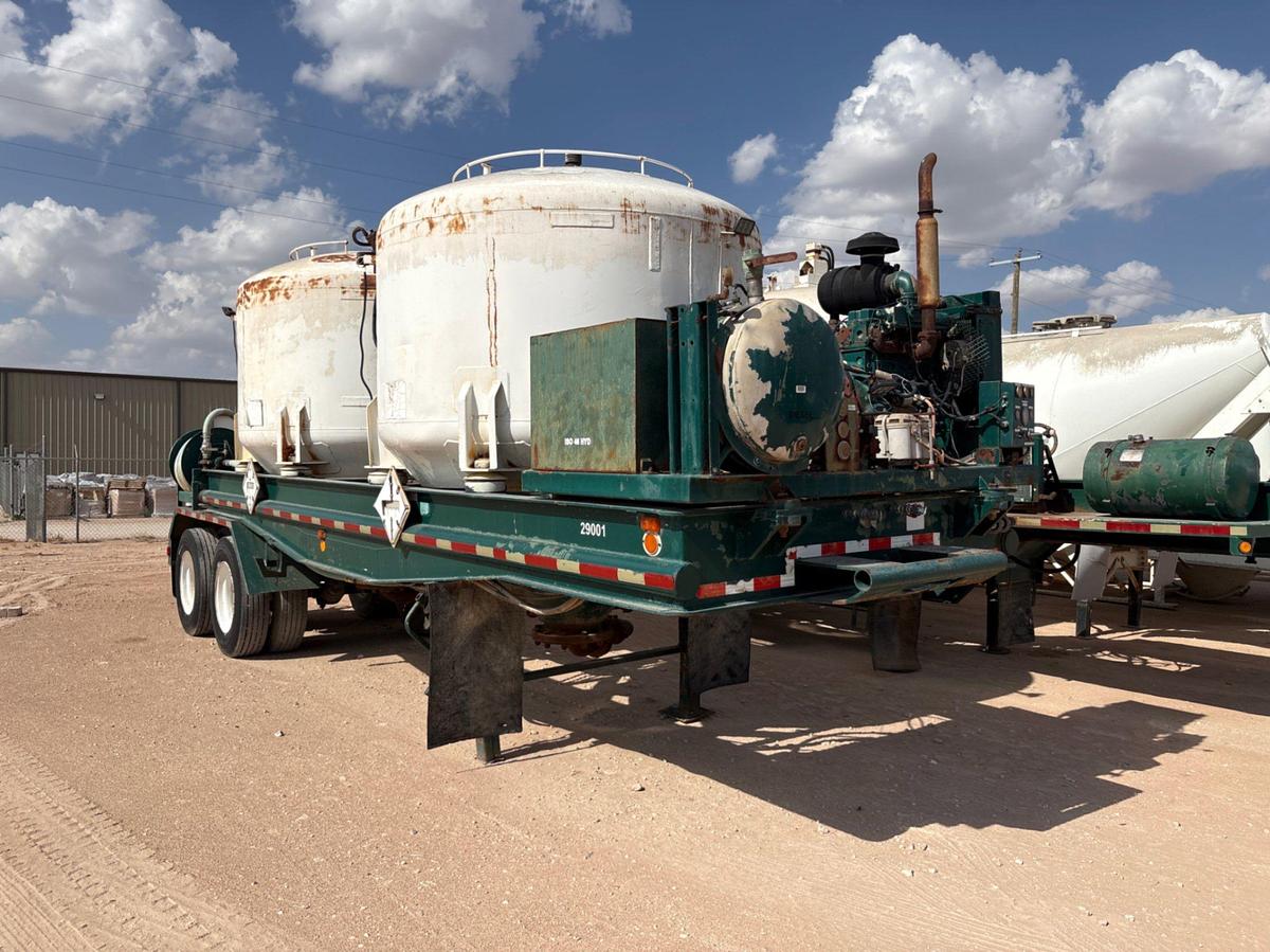 Used 2-pod T/A dry bulk tank trailer