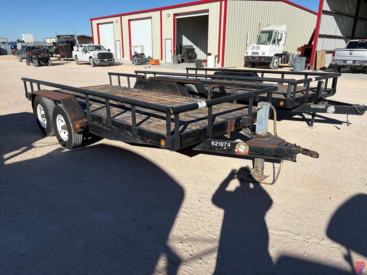 Used 2005 PJ TRAILERS 16’ X 7’ T/A BUMPER PULL UTILITY TRAILER