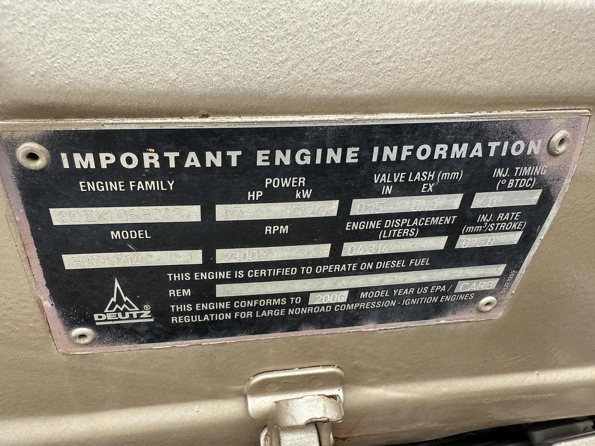 Used 22’ X 102” CEMENT MIXING UNIT MTD ON 2012 BIG TEX 25K GVW DUAL T/A PINTLE HITCH TRAILER