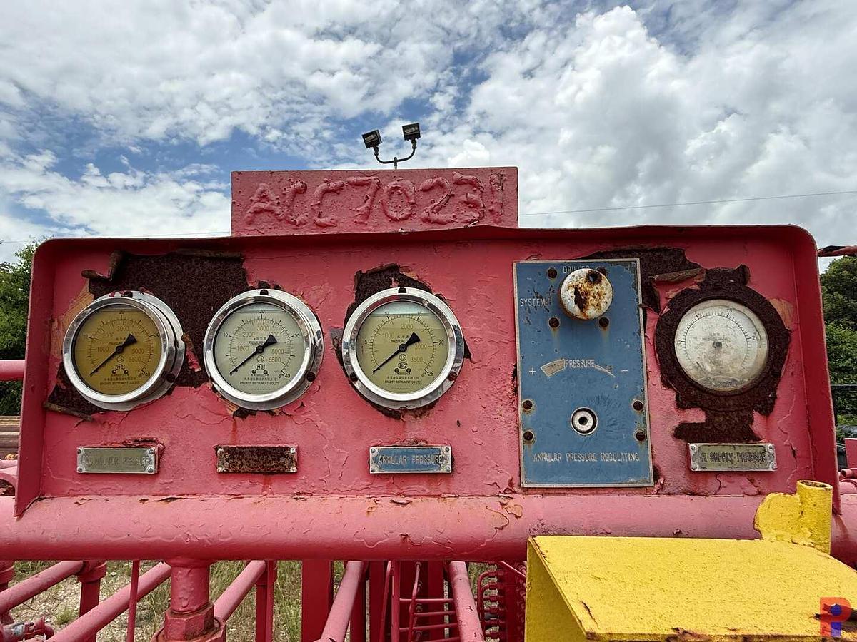 Used BPMF MOD. 720-6 3K PSI 12-BOTTLE 6-STATION ACCUMULATOR CLOSING UNIT SKIDDED