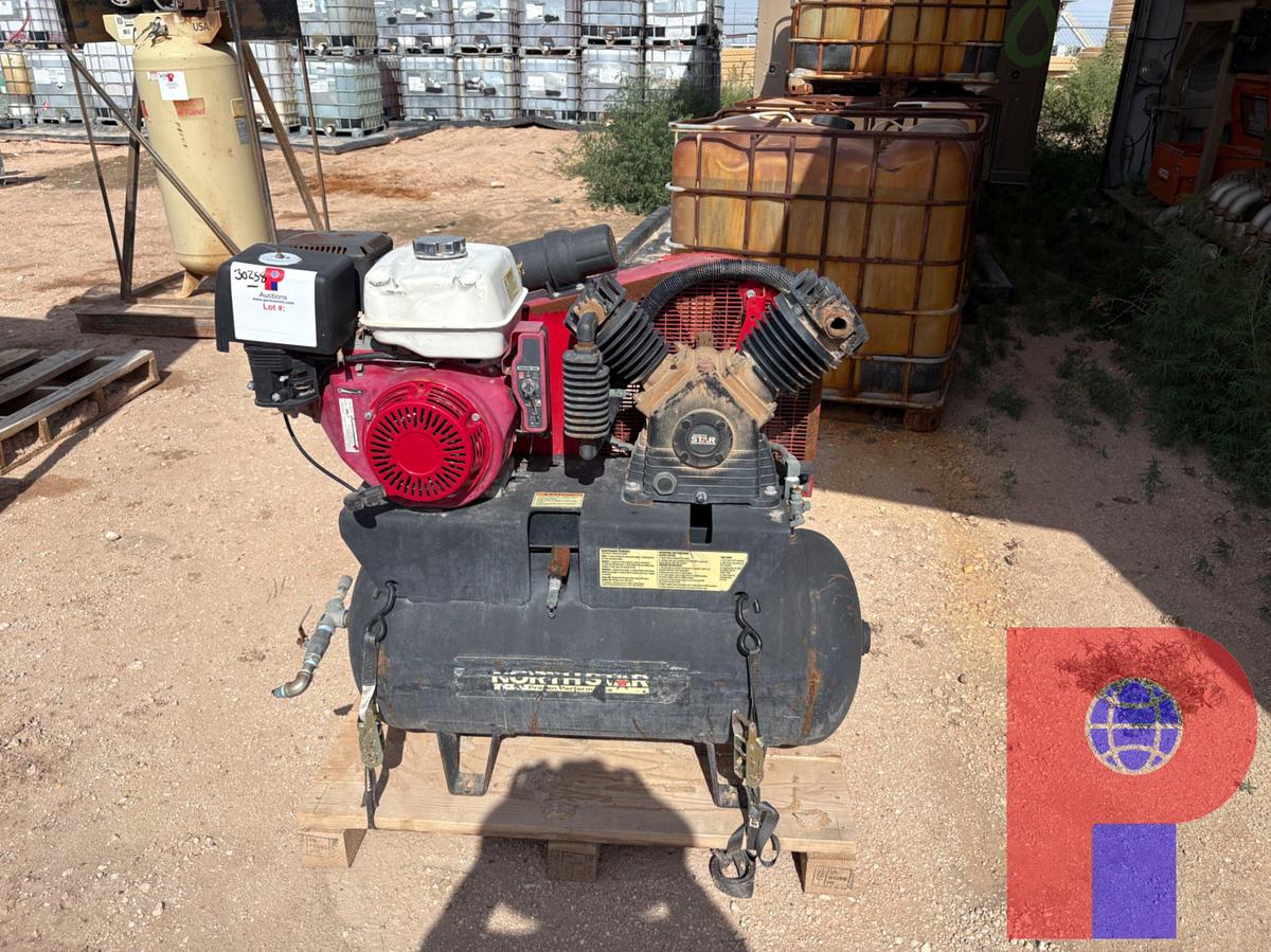 Used NORTH STAR 24.4CFM AIR COMPRESSOR W/ 30 GALLON TANK
