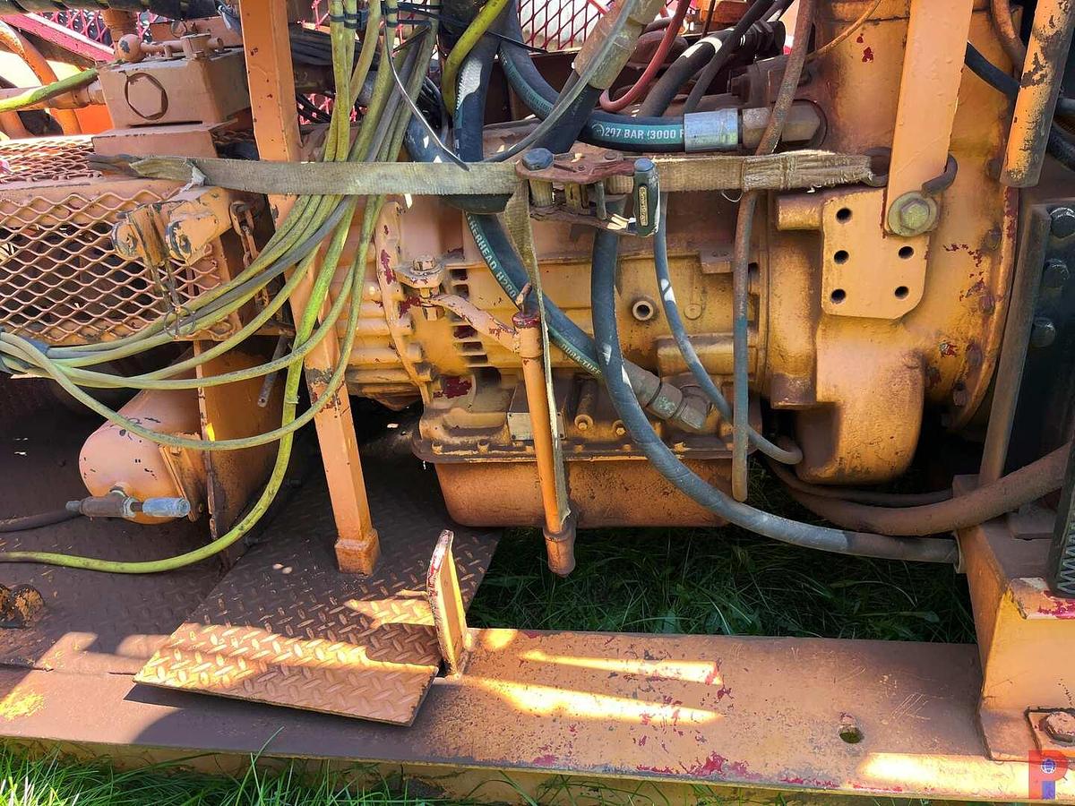 Used GARDNER DENVER PAH 5K TRIPLEX WELL SERVICE PUMP P/B DETROIT 8V92T ALLISON TRANS, SKIDDED