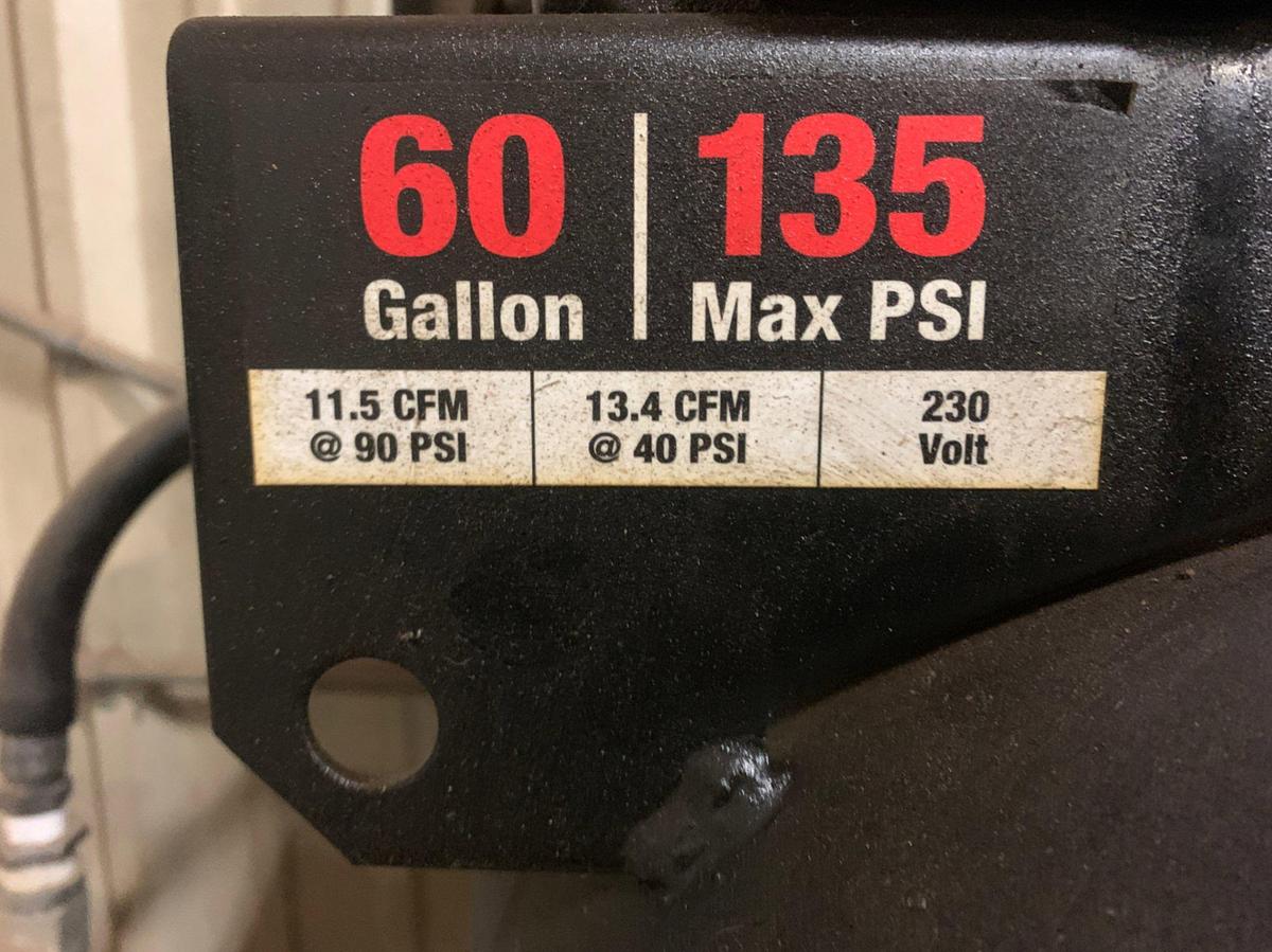 Used NORTH STAR 60 Gal 135 PSI Air Compressor