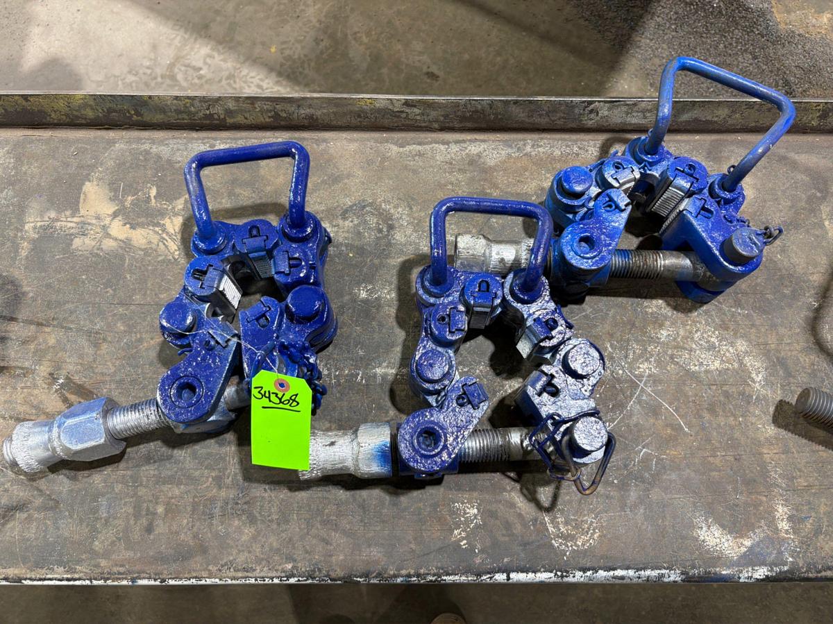 Used (3x$) (2) 5-segment & (1) 4-segment safety clamp