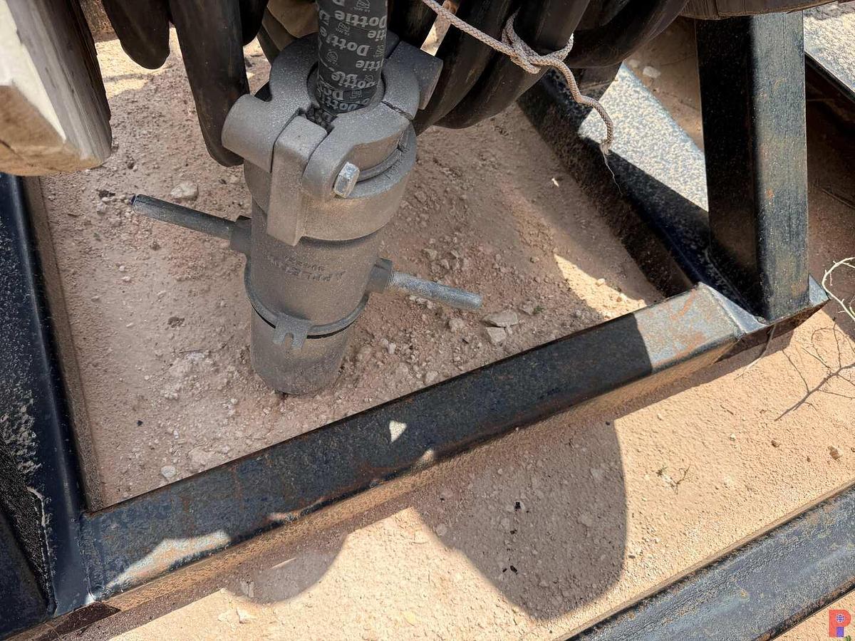 Used 27’L X 10’W X 6.5’H 2-COMPARTMENT 260 BBL. MIXING TANK P/B (4) 75 HP ELECTRIC MOTORS