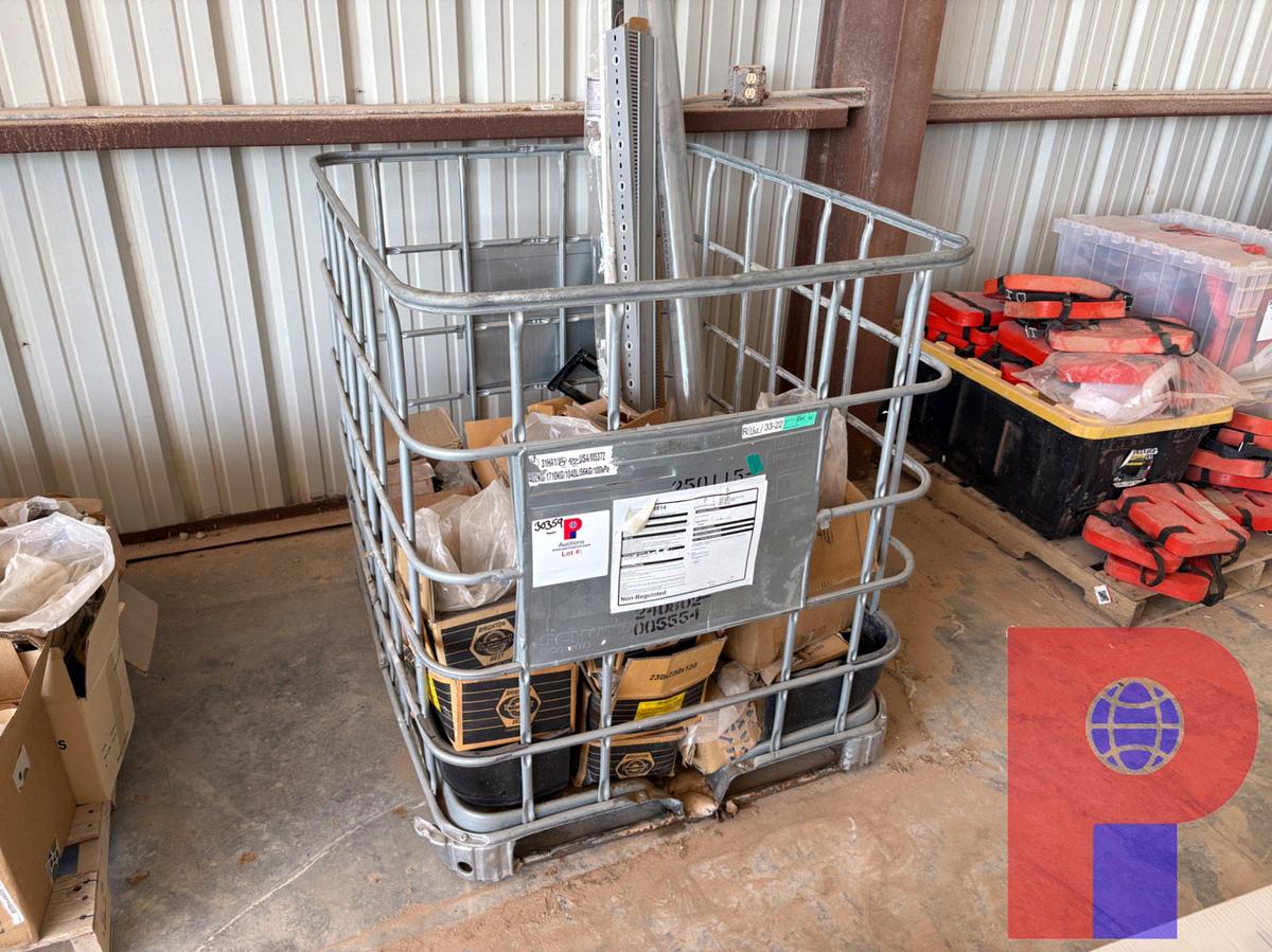 Used CRATE OF ASSORTED SIZE NUTS, BOLTS, & WASHERS