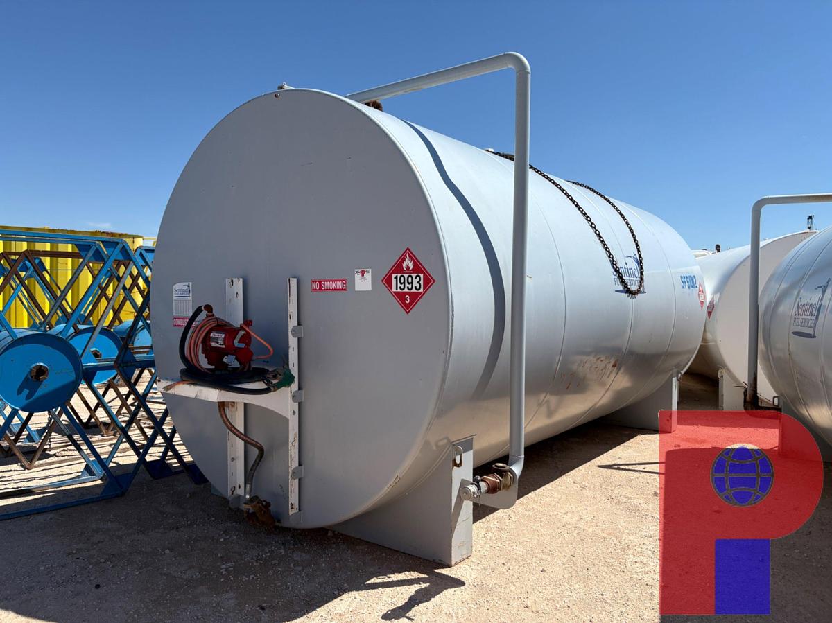 Used SENTINEL 20’ X 10’ 10,000 GALLON FUEL TANK