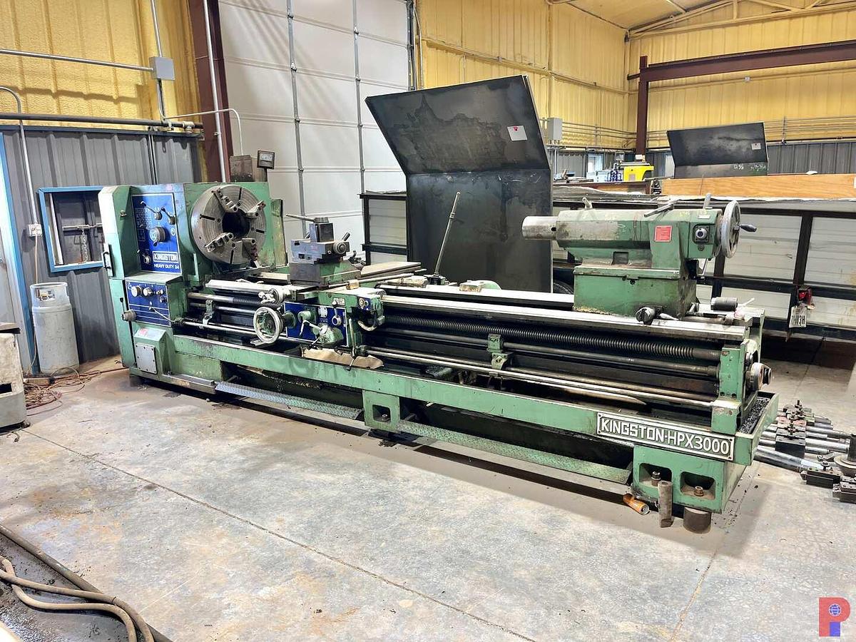 Used KINGSTON-HPX3000 9-5/8 HOLLOW SPINDLE HEAVY DUTY34 LATHE