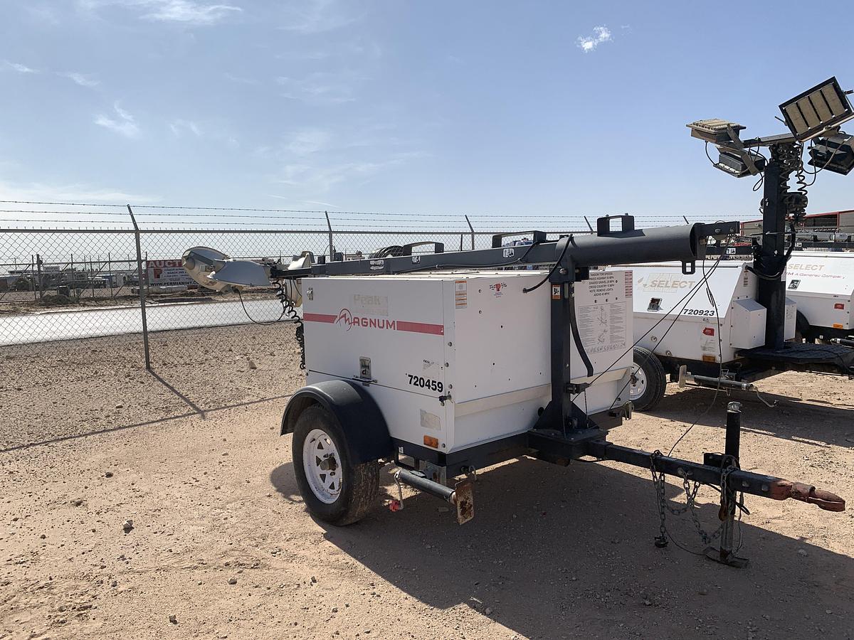 Used 2011 MAGNUM TRAILERS MLT5060K S/A BUMPER PULL 6KW LIGHT TOWER