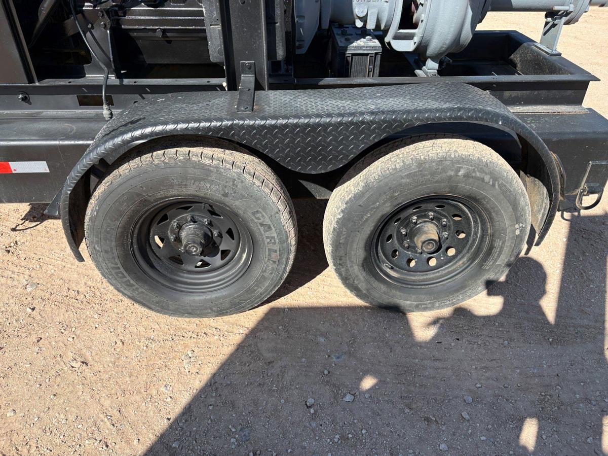 Used Pioneer prime series 6X4X17 cent pump mtd on t/a bumper pull trailer