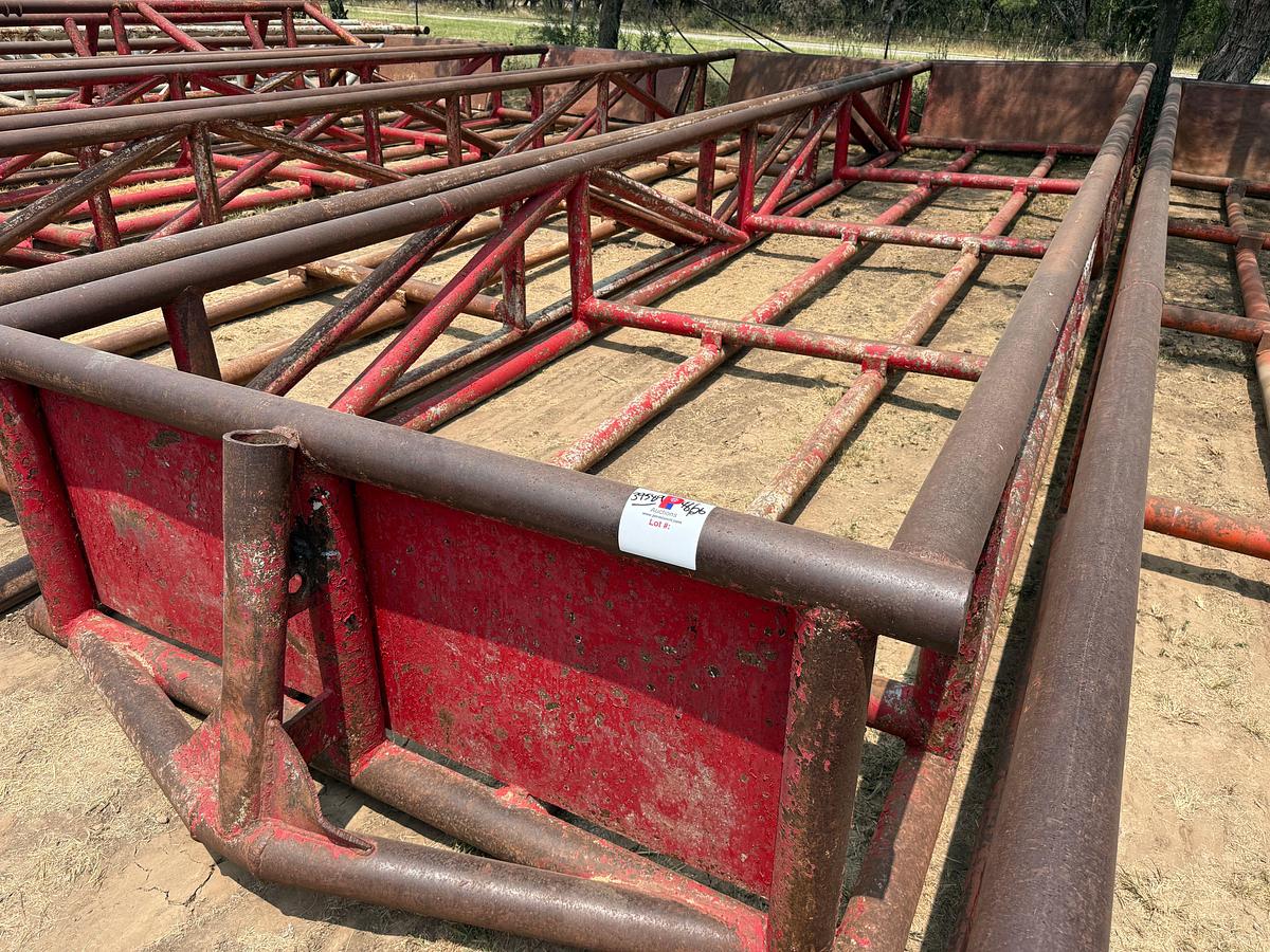 Used 40’L x 8’W x 3’H SKIDDED PIPE TUB