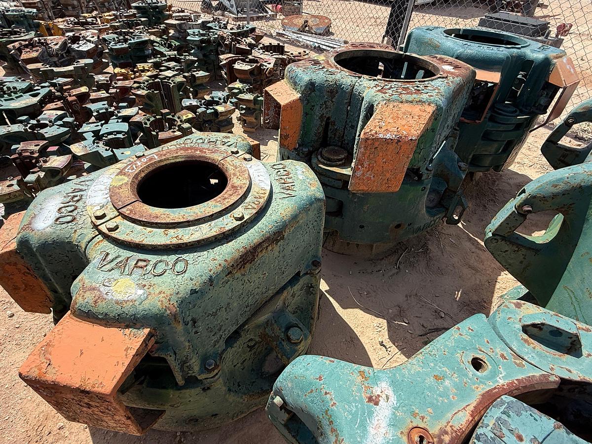 Used LOT W/ (3) VARCO 350-TON SLIP TYPE SPIDER CASING ELEVATORS