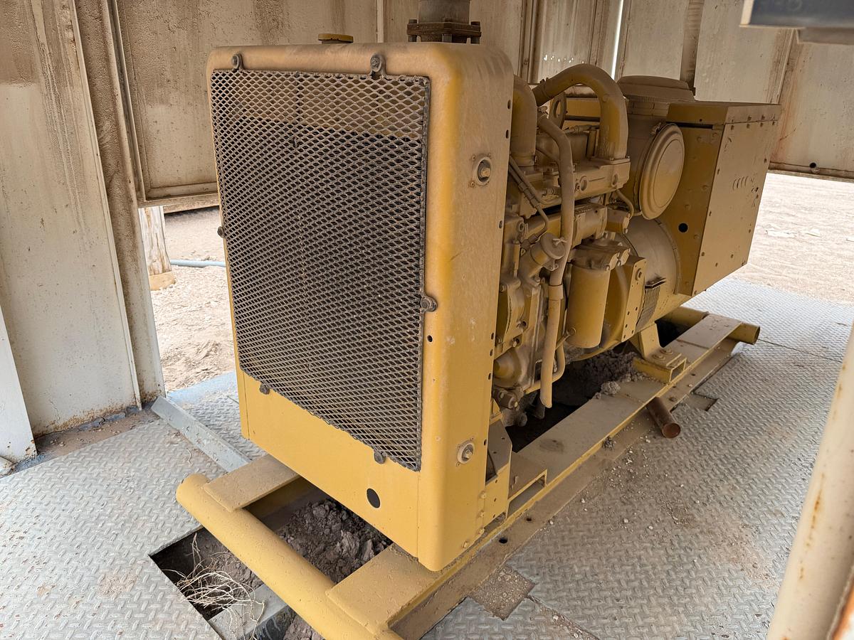 Used CATERPILLAR 3304DI DIESEL GENERATOR HOUSE, SKIDDED