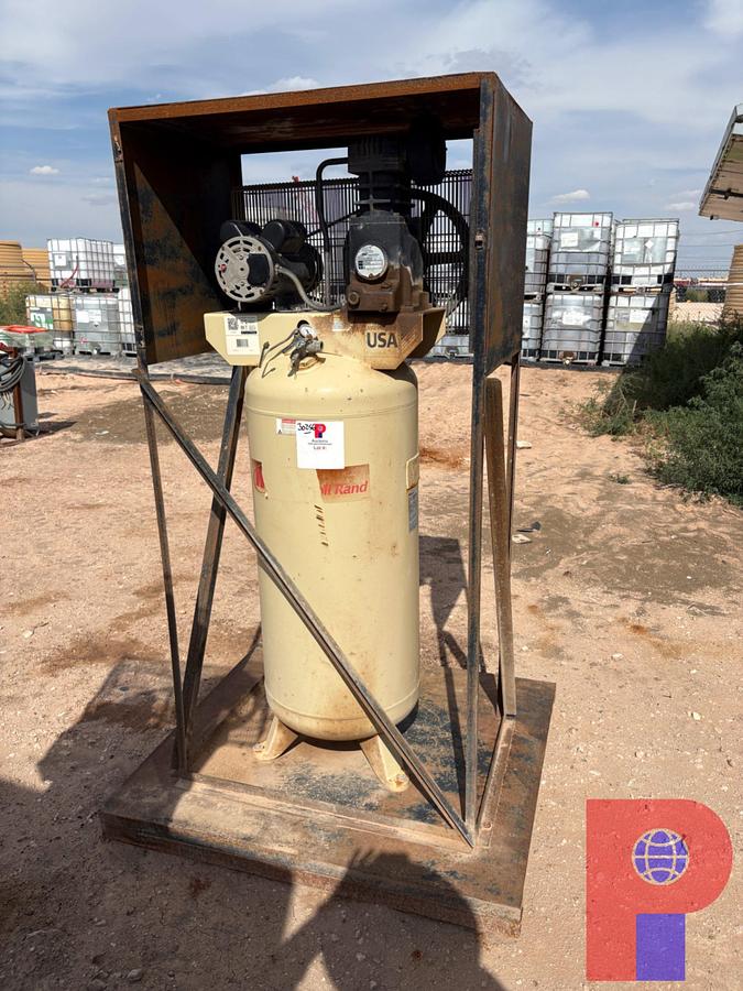 Used INGERSOLL RAND MODEL: SS5 AIR COMPRESSOR P/B: 5HP ELECTRIC MOTOR W/ 60 GAL TANK