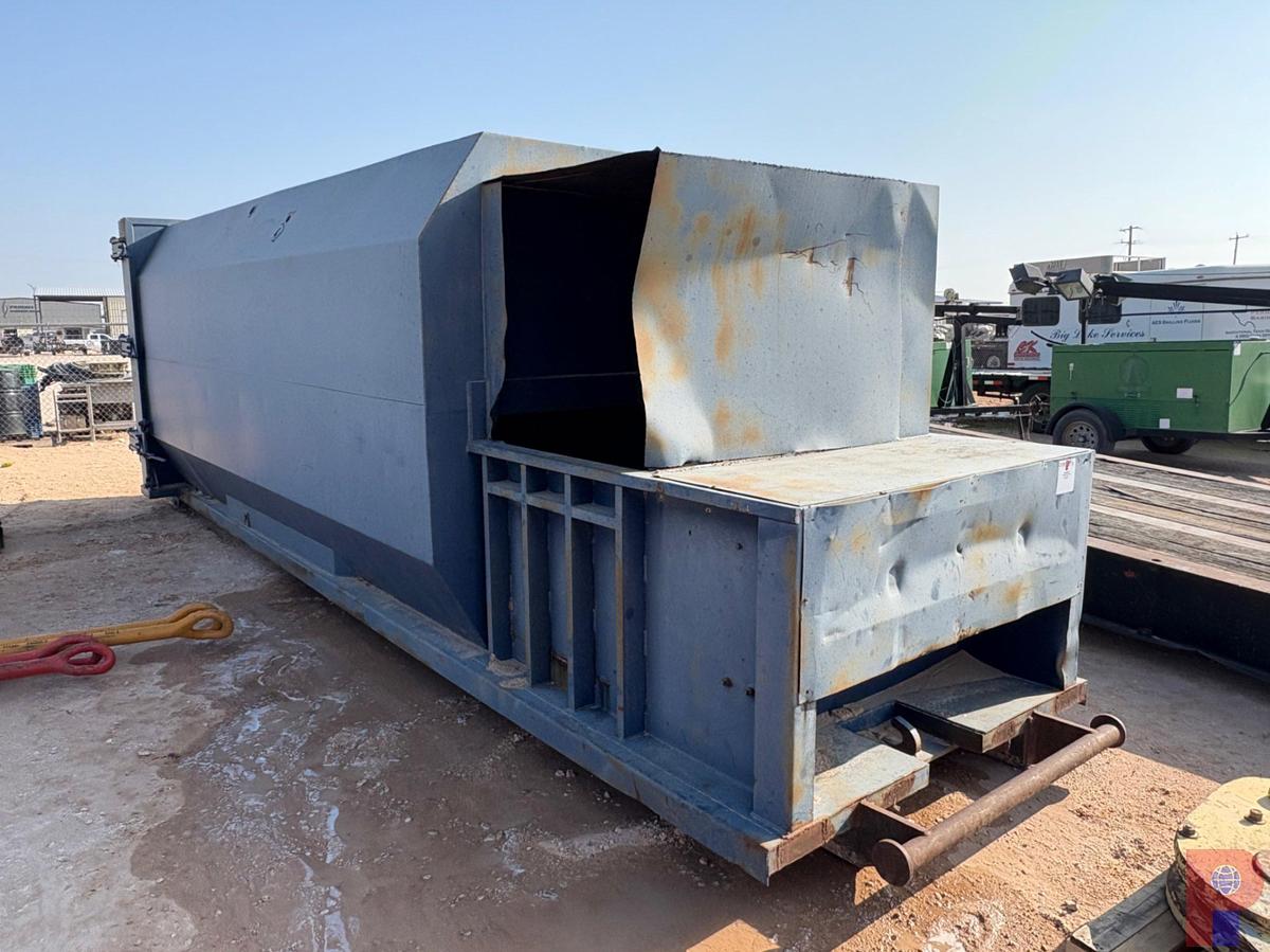 Used 25’ X 8’ X 9’ COVERED ROLL-OFF DUMPSTER