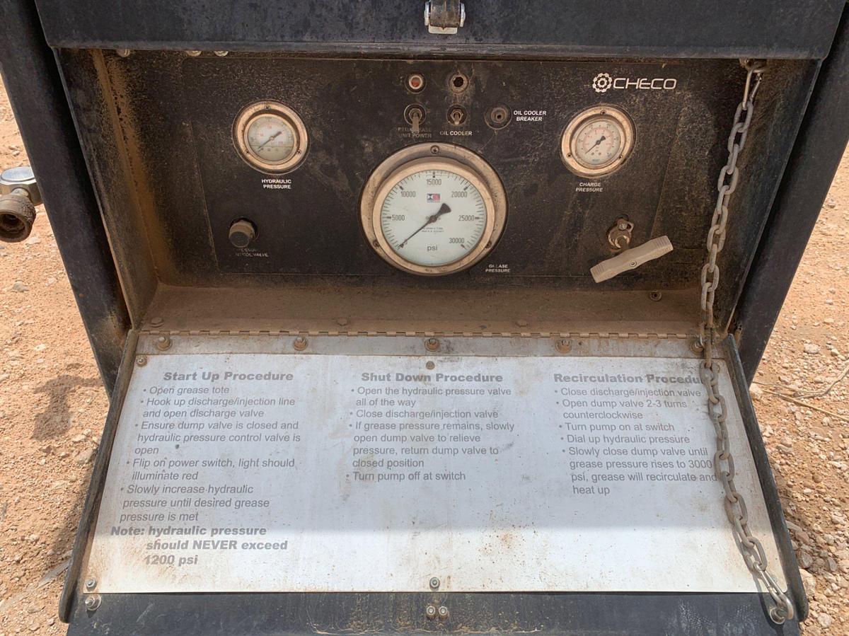 Used CHECO Skidded Grease Injection Unit