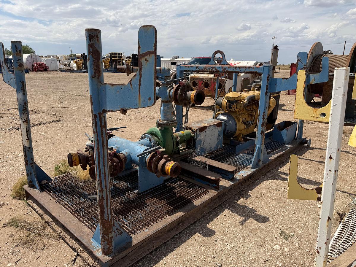 Used Mission 5x6R Cent Pump p/b CAT 6cyl. Diesel engine