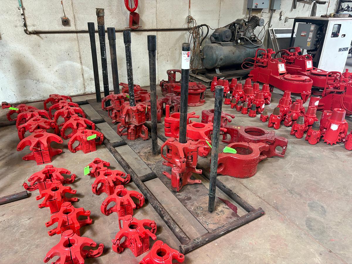Used 11’ x 30” x 50” 7-post tool storage rack