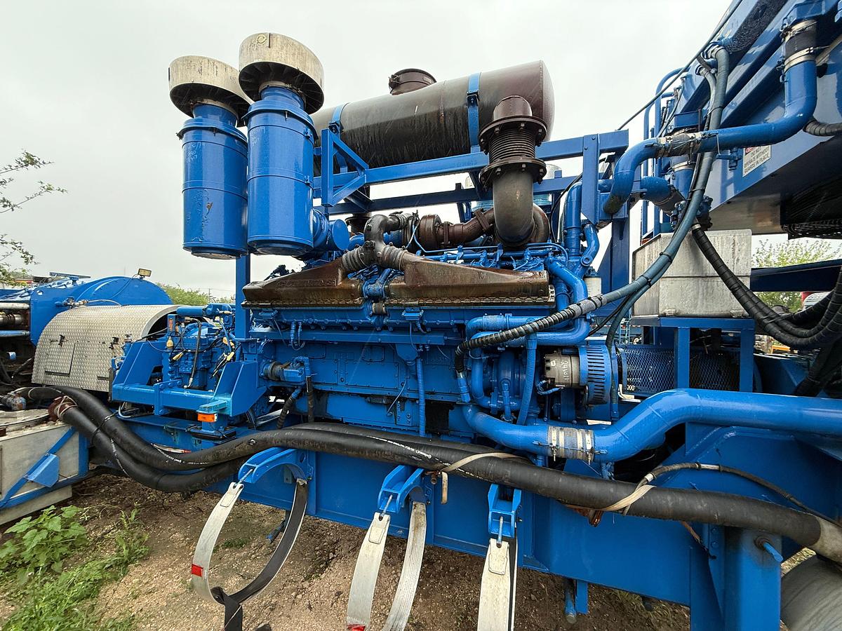 Used 2007 RHINO TC50 2250-HP TRIPLEX FRAC PUMP MTD ON T/A TRAILER