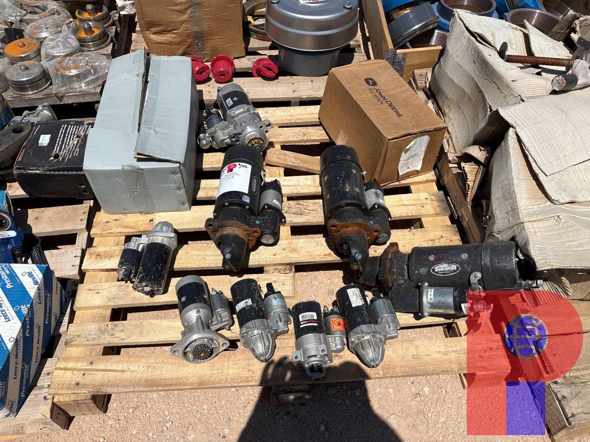 Used PALLET OF ASSORTED JOHN DEERE, WILSON, & DELCO STARTERS