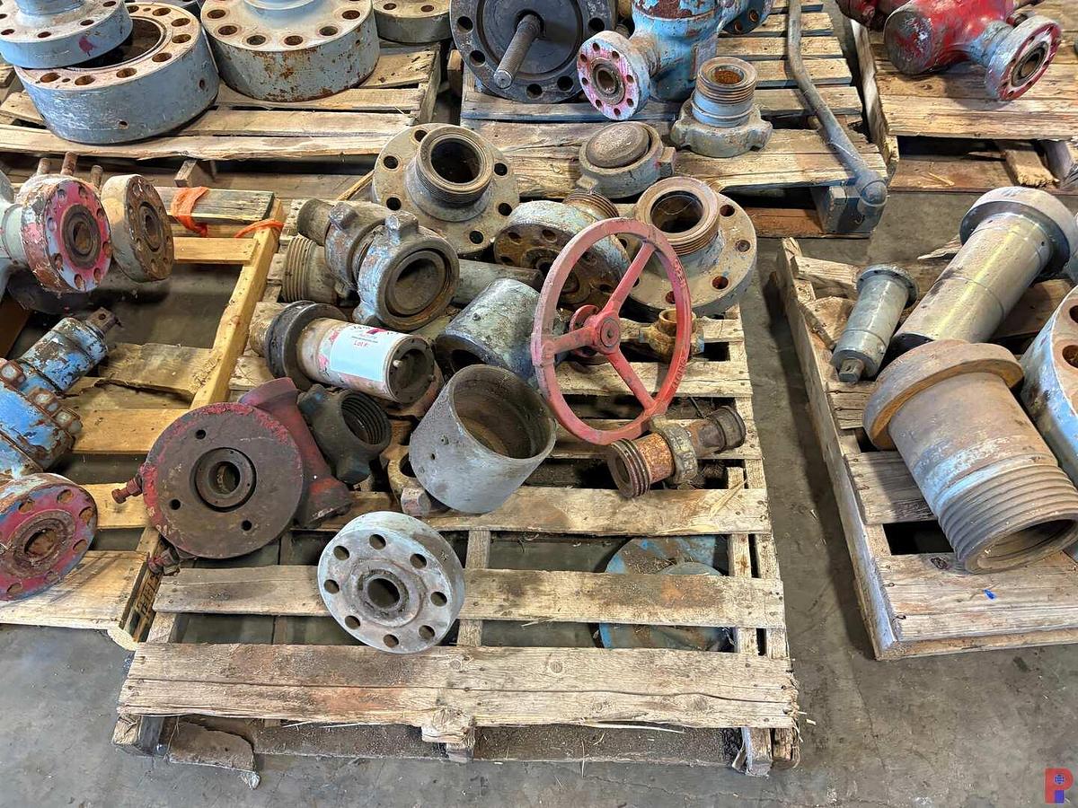 Used (1) 24”OD 15K LUBRICATOR FLANGE, W/ 2”-4” WECO FLANGES & HAMMER UNIONS