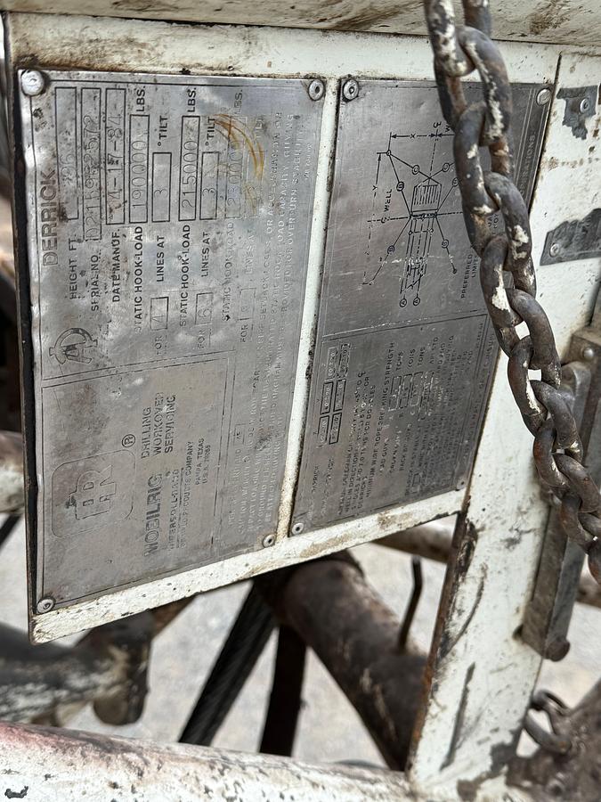 Used 1984 FRANKS MOBILRIG 300 1287/160 DD 96’-215K 4-AXLE WELL SERVICE WORKOVER RIG