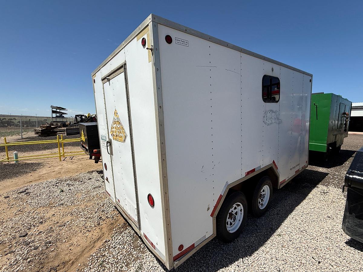 Used 2000 CARRIER TRAILER 14’x7’ T/A DOGHOUSE BP TRAILER