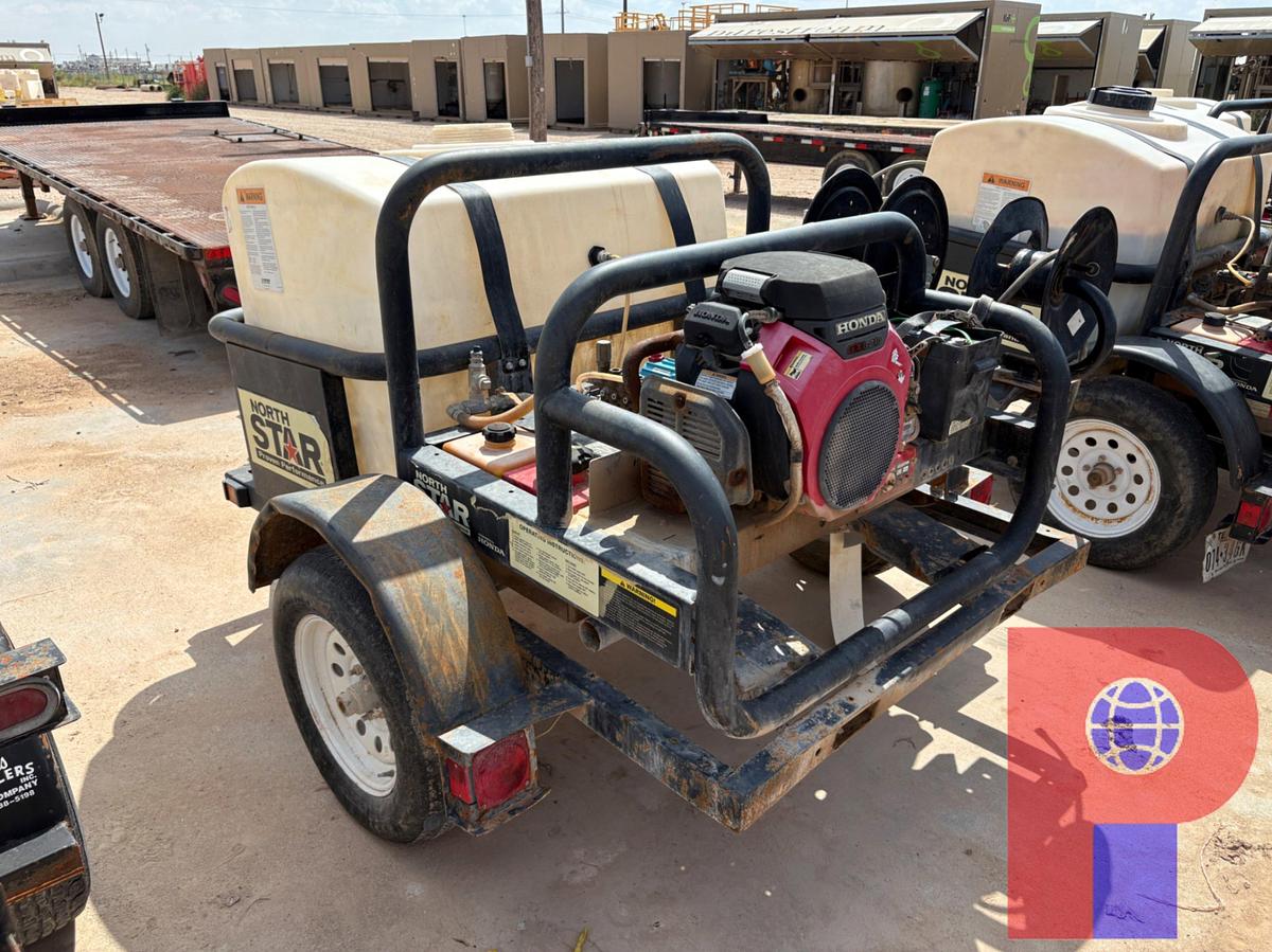 Used 2022 NORTHERN TOOL 7’ X 4.5’ S/A BUMPER PULL PRESSURE WASHER TRAILER