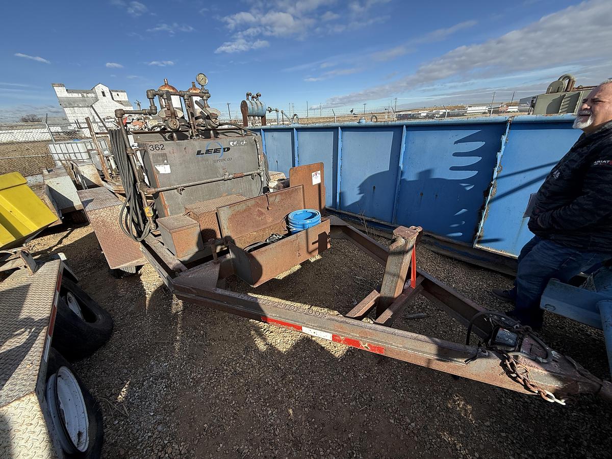 Used SHOP MADE 10’ T/A 2-STATION BUMPER PULL ACCUMULATOR TRAILER