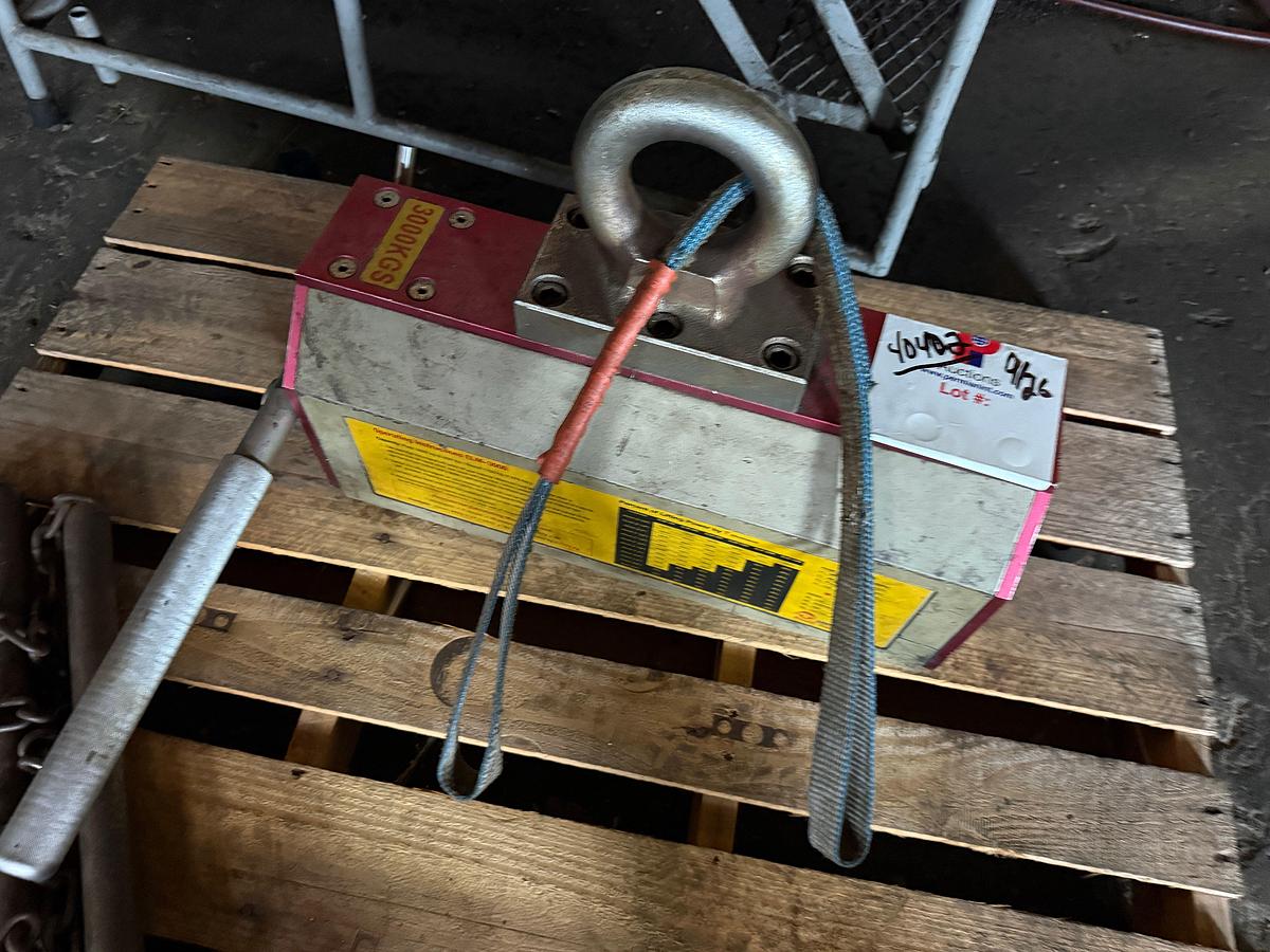 Used EARTH-CHAIN 6,614 LBS CAP LIFTING MAGNET