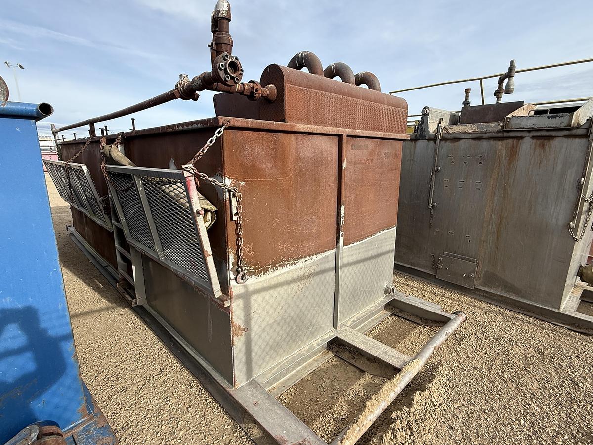 Used 19’L X 90”W X 6'H 2-COMP. REVERSE PIT W/ GAS BUSTER