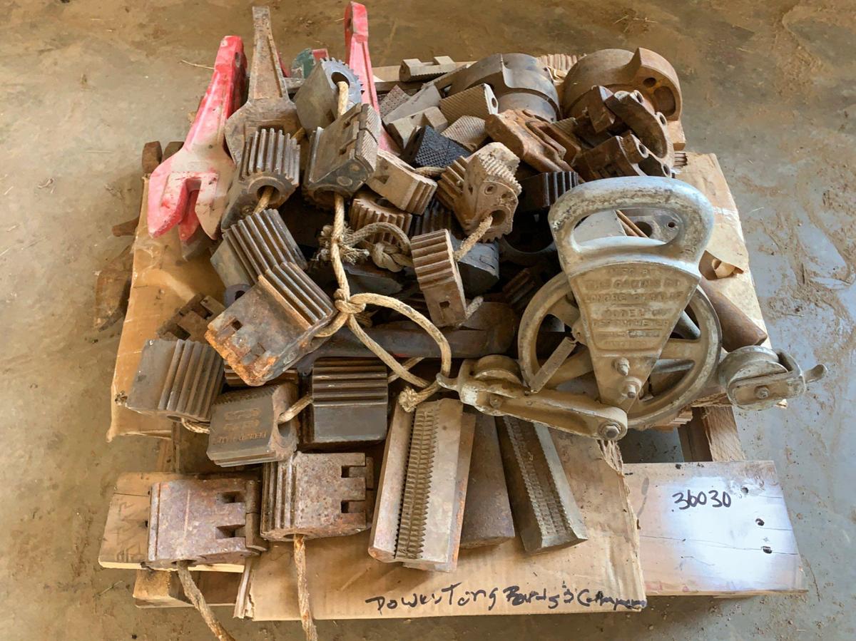 Used Pallet of Power Tongs Parts and Components