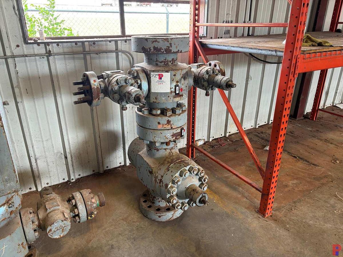 Used 7-1/16” 5K GATE VALVE W/ FLUID CROSS & (2) 2-1/16” 5K GATE VALVES
