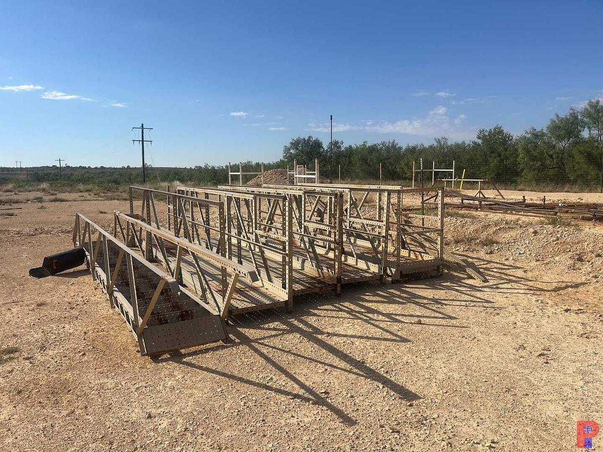 Used Tank Battery with (5) 300 BBL. Vertical Tanks & Catwalks