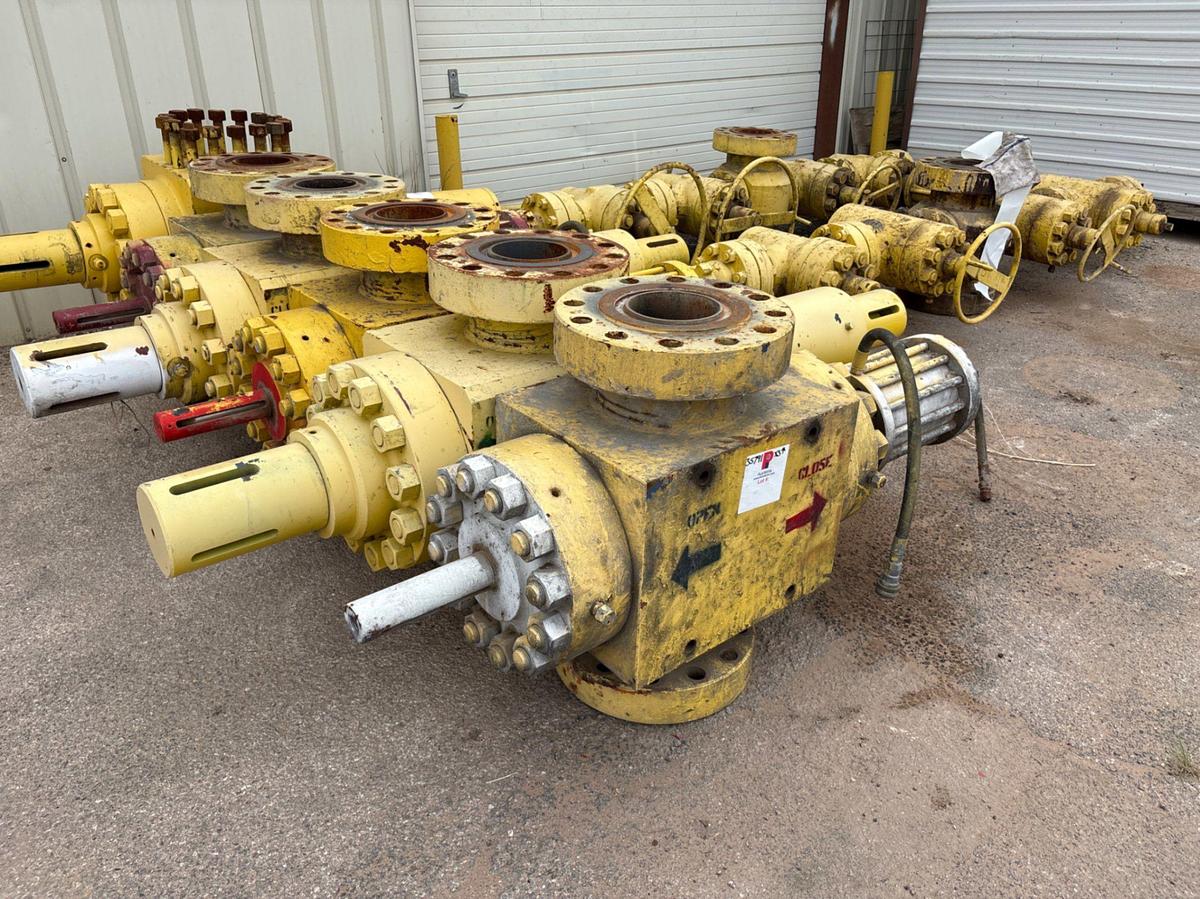 Used (3x$) (3) 7-1/16” 10K hydraulic frac valves