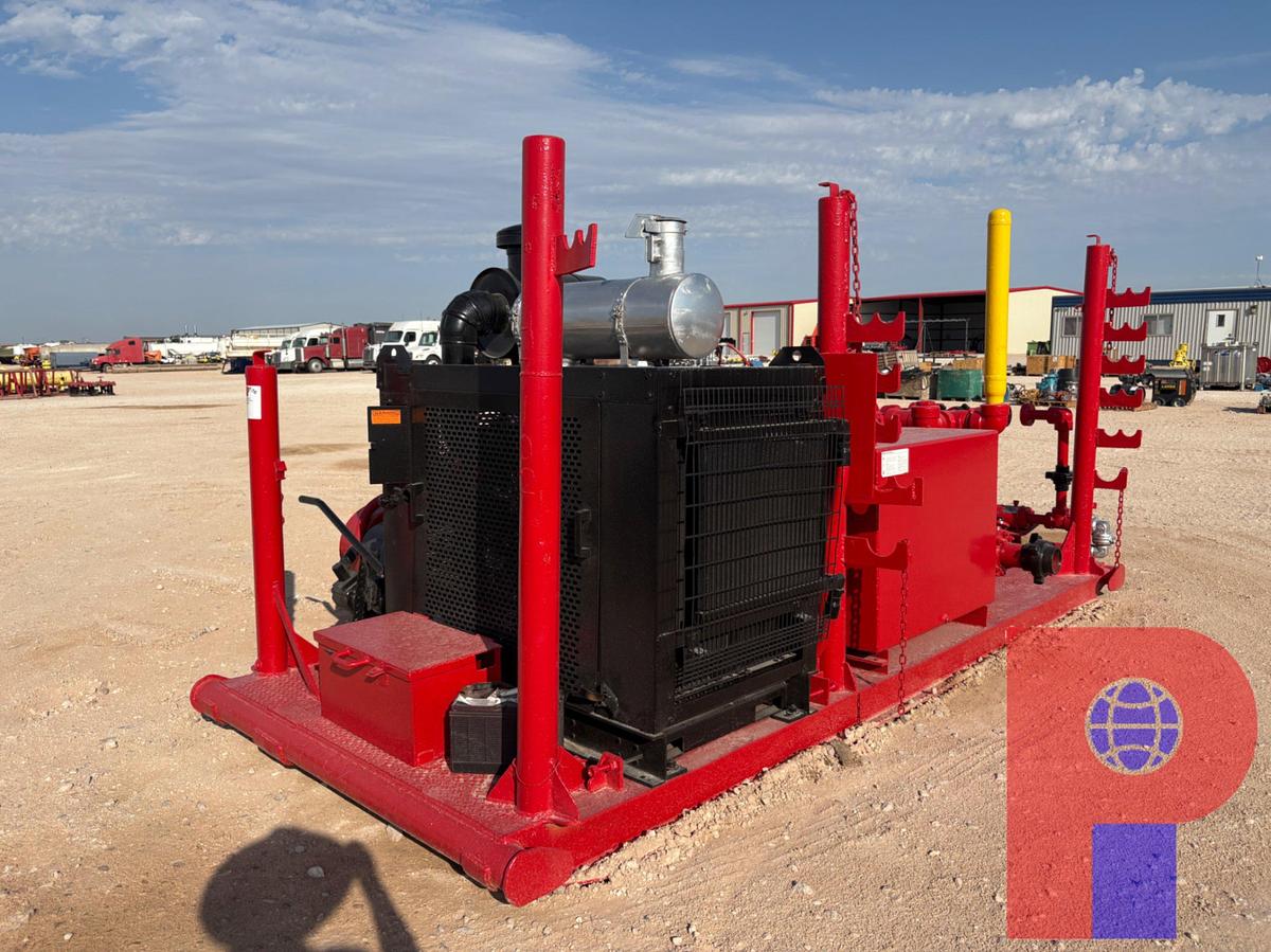 Used GARDNER DENVER TEE TRIPLEX PUMP, SKIDDED