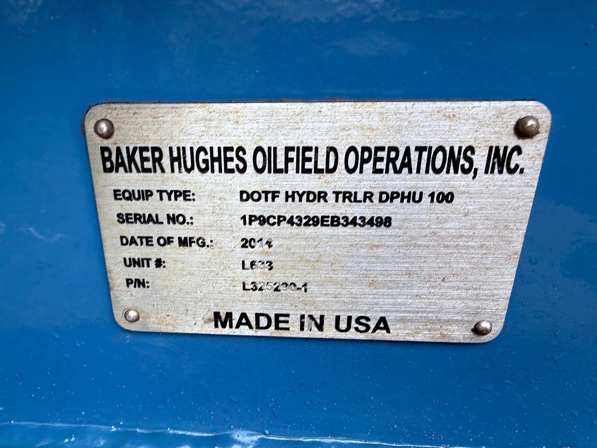 Used 2014 DOTF HYDRATION DPHU 100 T/A TRAILER (NO POWER)