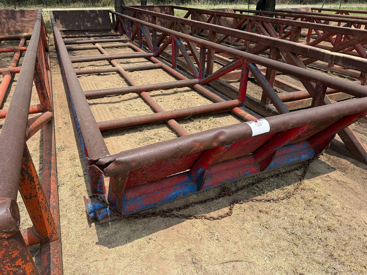 Used 40’L x 8’W x 3’H SKIDDED PIPE TUB
