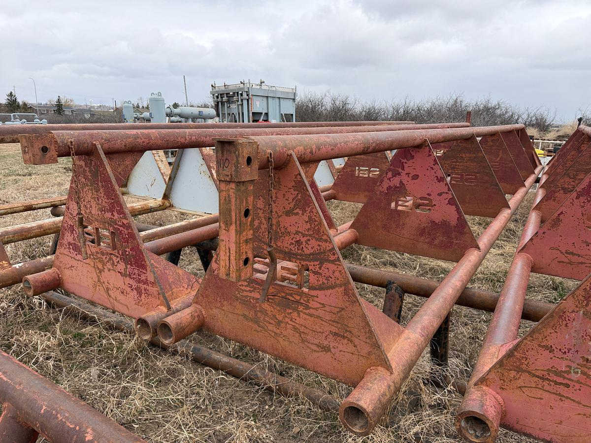 Used (2x$) 30'x36" SET OF TRIANGLE PIPE RACKS