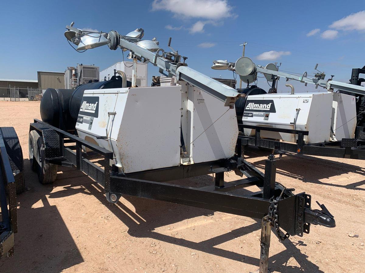 Used Allmand MAXI-LITE SHO-HD 20kw Light Tower Combo Trailer
