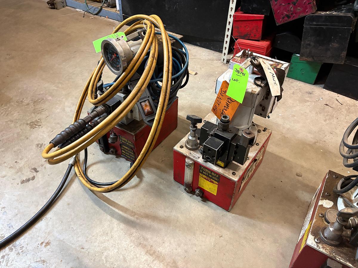 Used (2) Global bolting technologies 10k psi hydraulic power packs