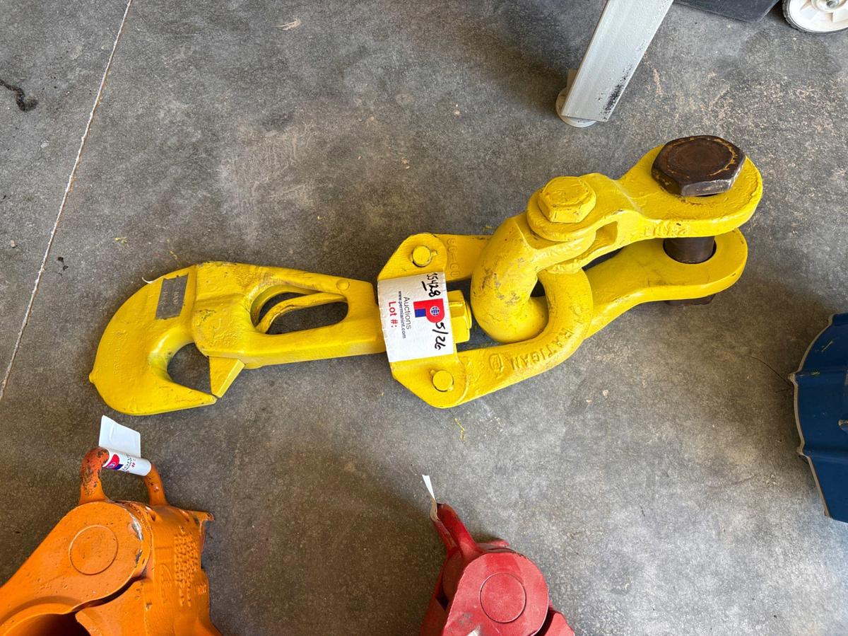 Used Ratigan 40 ton rod hook w/ clevis