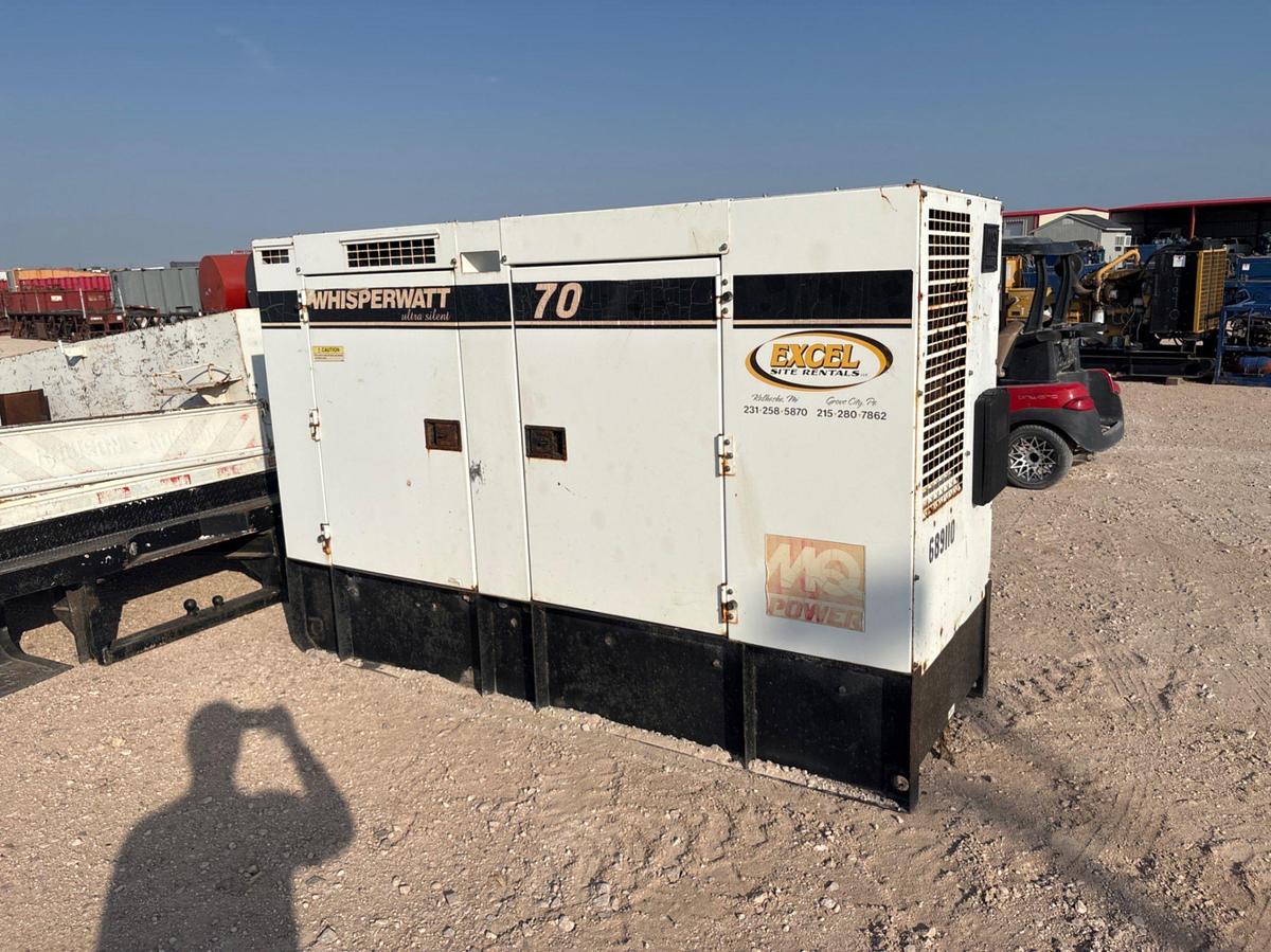 Used WHISPERWATT DCA-70USI DIESEL POWERED AC GENERATOR