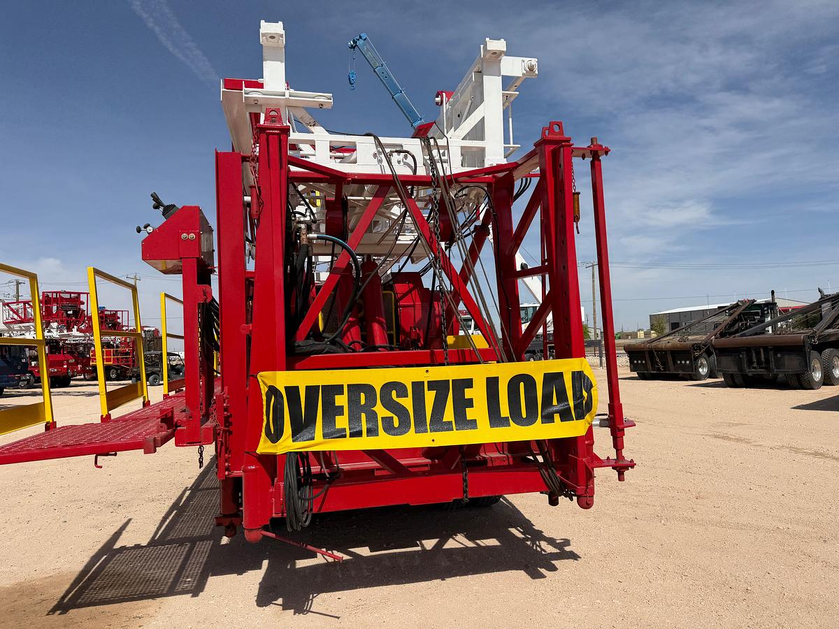 Used FRESHLY REFURBED 2007 CROWN CE600 DD 5 AXLE WELL SERVICE RIG 104'x265K MAST (2026 CAT IV)